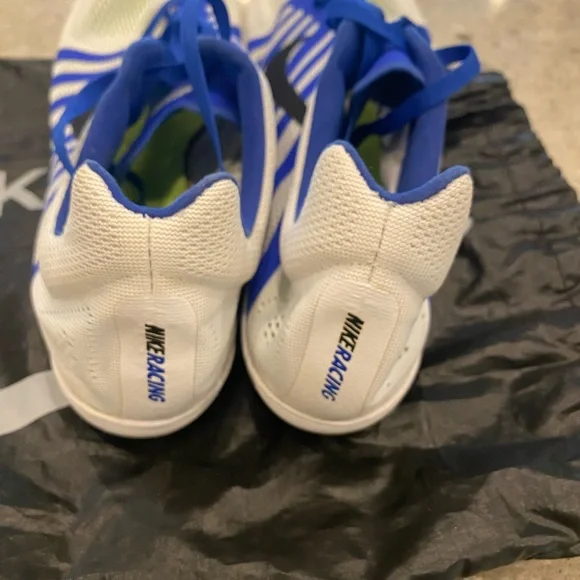 Men’s Nike Racing Distance Track Shoes - Blue and White - Picture 4 of 7